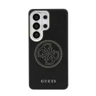   Guess PU Perforated 4G Logo Samsung Galaxy S26 Ultra mágneses tok, fekete