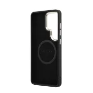   Guess PU Perforated 4G Logo Samsung Galaxy S26 Ultra mágneses tok, fekete