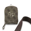 Guess Crossbody Strap PU 4G Metal Logo vállpánt / univerzális pánt pénztárcával, telefonra rögzíthető, barna
