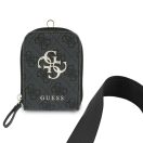 Guess Crossbody Strap PU 4G Metal Logo vállpánt / univerzális pánt pénztárcával, telefonra rögzíthető, fekete
