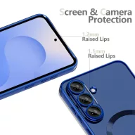   Tech-Protect Magflex Samsung Galaxy S25 FE hátlap tok, MagSafe, kék-átlátszó