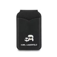   Karl Lagerfeld Mirror mágneses kártyatartó tükörrel, MagSafe, fekete