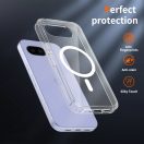 Tech-Protect Flexair Google Pixel 10a hátlap tok, megerősített sarok, MagSafe, átlátszó-fehér