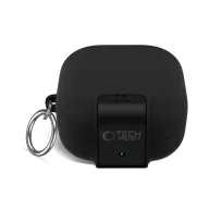   Tech-Protect Slim Hook Samsung Galaxy Buds 4 / Buds 4 Pro szilikon tok, karabinerrel,  fekete