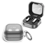   Tech-Protect FlexAir Samsung Galaxy Buds 4 / Buds 4 Pro tok, karabinerrel, átlátszó