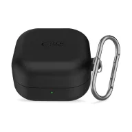   Tech-Protect Silicone Hook Samsung Galaxy Buds 4 / Buds 4 Pro szilikon tok, karabinerrel, fekete