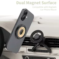   Tech-Protect MMR700 Lamano mágneses telefon tartó gyűrű, MagSafe, fekete-arany