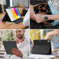   Tech-Protect Lamano Apple iPad Air 11 (2025 / 2024) / Air 5 / 4 mappa tok, Panther, párduc minta