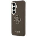 Guess Grained Big 4G Metal Logo Samsung Galaxy S26 Plus tok, barna