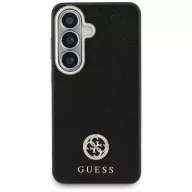   Guess Rhinestone Round Logo Samsung Galaxy S26 mágneses tok, MagSafe, fekete