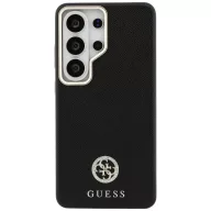   Guess Rhinestone Round Logo Samsung Galaxy S26 Ultra mágneses tok, MagSafe, fekete