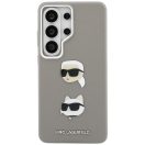 Karl Lagerfeld Saffiano Double Heads Metal Samsung Galaxy S26 Ultra tok, ezüst