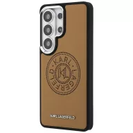   Karl Lagerfeld Perforated KL Samsung Galaxy S26 Ultra mágneses tok, MagSafe, barna