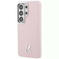   Karl Lagerfeld K Metal Logo Samsung Galaxy S26 Ultra mágneses tok, MagSafe, rózsaszín