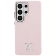   Karl Lagerfeld K Metal Logo Samsung Galaxy S26 Ultra mágneses tok, MagSafe, rózsaszín