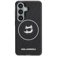   Karl Lagerfeld IML Repeated Choupette Samsung Galaxy S26 mágneses tok, MagSafe, fekete