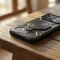   Tech-Protect Tacticstand Xiaomi Poco F8 Ultra műanyag tok kitámasztóval, fekete