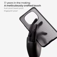   Nillkin Super Frosted PRO Xiaomi Poco F8 Ultra műanyag hátlap tok, átlátszó-fekete