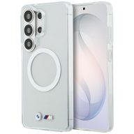   BMW IML Shockproof Metal LogoSamsung Galaxy S26 Ultra MagSafe hátlap tok, átlátszó-fehér