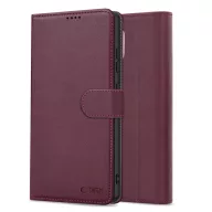   Tech-Protect Wallet Samsung Galaxy A37 flip / kinyitható tok, bordó