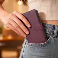   Tech-Protect Wallet Samsung Galaxy A37 flip / kinyitható tok, bordó