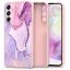 Tech-Protect Icon Samsung Galaxy A37 szilikon tok mikroszálas béléssel, márvány minta, rózsaszín