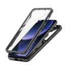 Tech-Protect Defense Samsung Galaxy A37 hátlap tok kijelző védelemmel, ütésálló, áttetsző-fekete