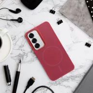   Frame Mag Samsung Galaxy A37 hátlap tok kameravédő peremmel, MagSafe, magenta