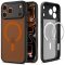 Spigen Ultra Hybrid Mag Apple iPhone 17 Pro Max tok, MagSafe, Frost Black/Orange, fekete-narancs