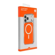   Clear Fusion Mag Samsung Galaxy A57 hátlap tok, MagSafe, narancs