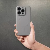   Silicone Mag Samsung Galaxy A57 szilikon hátlap tok, MagSafe, szürke