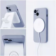   Silicone Mag Samsung Galaxy A57 szilikon hátlap tok, MagSafe, világoskék