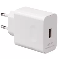   HN-200330E00 Honor USB-A gyári hálozati gyorstöltő adapter, 66W, fehér