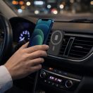 OBAL:ME MagNetix Plate Wireless mágneses autós tartó / töltő szellőzőrácsba, 15W, fekete