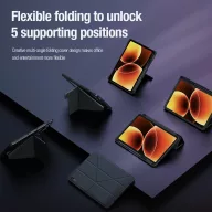   Nillkin Bumper Pro Xiaomi Pad 8 / Pad 8 Pro / Pad 7 Pro / Pad 7 oldalra nyíló tok kitámasztóval, kamera védelemmel, fekete
