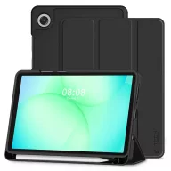   Tech-Protect Sc Pen Samsung Galaxy Tab A9 / A11 oldalra nyíló, kitámasztható mappa tok ceruza tartóval, fekete