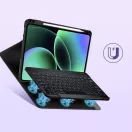 Tech-Protect Sc Pen Samsung Galaxy Tab A9 / A11 oldalra nyíló, kitámasztható mappa tok ceruza tartóval, fekete