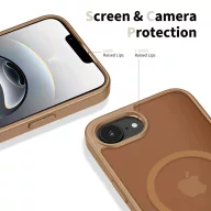   Tech-Protect Basicmag Apple iPhone 17e / iPhone 16e mágneses tok, MagSafe, barna