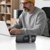   Tech-Protect MMR500 mágneses telefon tartó gyűrű, MagSafe, fekete-ezüst