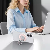  Tech-Protect MMR500 mágneses telefon tartó gyűrű, MagSafe, rózsaszín-ezüst