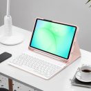 Tech-Protect Sc Pen + Keyboard Samsung Galaxy Tab A11 / Tab A9 oldalra nyíló, kitámasztható mappa tok ceruza tartóval, mágneses rögzítés, billentyűzettel, rózsaszín