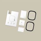 Tech-Protect Glass Ring Apple Watch Ultra 3 / 2 / 1 49mm tempered glass kijelzővédő fólia csomag, titanium (2db)