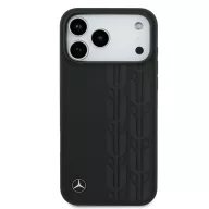   Mercedes Leather Laurel Leaves Stripes Apple iPhone 17 Pro Max MagSafe hátlap tok, kék