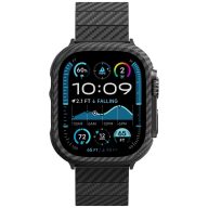   Pitaka Air Apple Watch Ultra 1 / 2 / 3 (49mm) tok, carbon minta, fekete-szürke