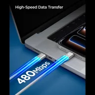   Spigen EB10010CCA USB-C-USB-C töltő- és adatkábel, 100W, 1m, fehér