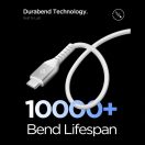 Spigen EB10010CCA USB-C-USB-C töltő- és adatkábel, fehér, 100W, 1m, fehér