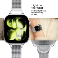   Spigen WBM4 Apple Watch 11 / 10 / 9 / 8 / SE (40 / 41 / 42mm), szíj, ezüst