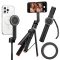 Spigen S581W Bluetooth mágneses Selfie-bot / selfie tripod, MagSafe, fekete
