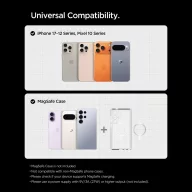   Spigen EV15MAQ Essential mágneses autós tartó szellőzőrácsba, MagSafe, Qi2, 15W, fekete