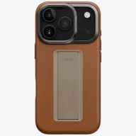   Uniq Heldro Pro Apple iPhone 17 Pro Max mágneses tok tartóval, kameravédő kerettel, MagSafe, barna